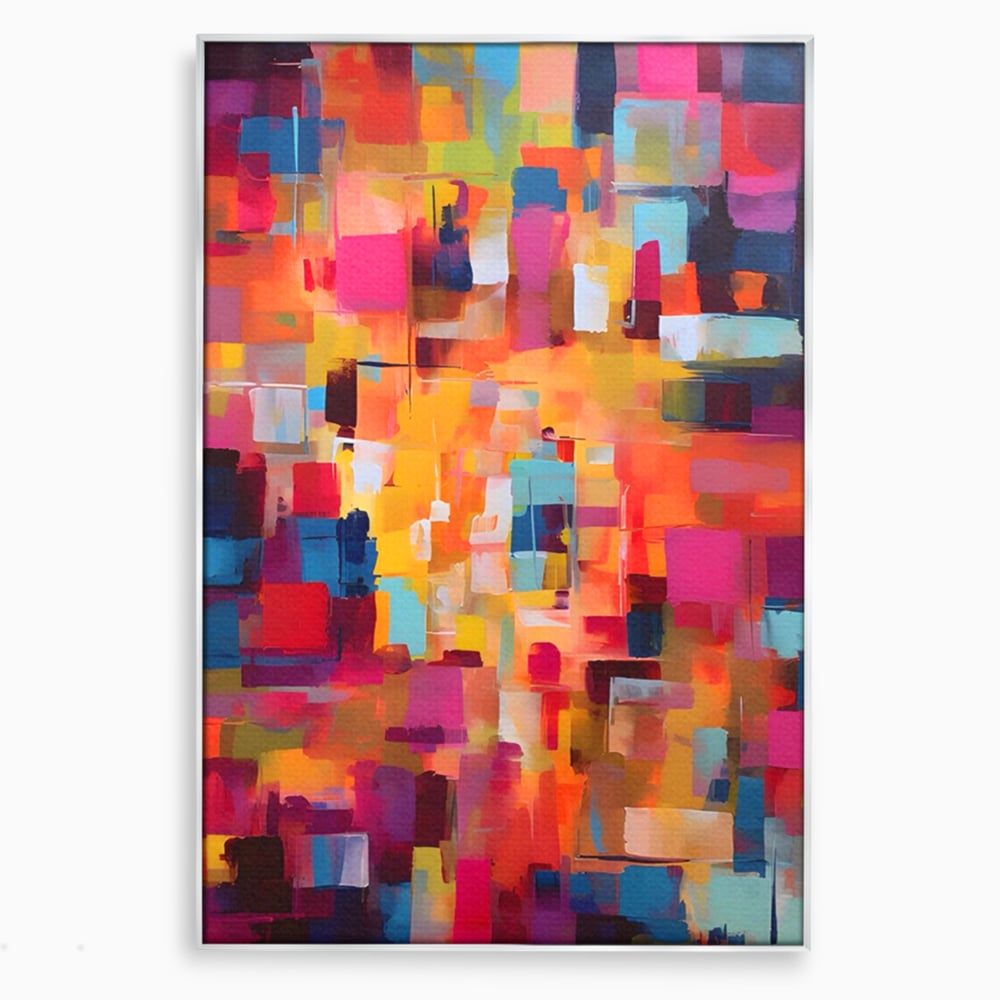 Tablou Canvas Premium LuxCanva® A1602, Univers Colorat , Living, Pastel, Multicolor, Pensulat, Dormitor, Culori Vibrante