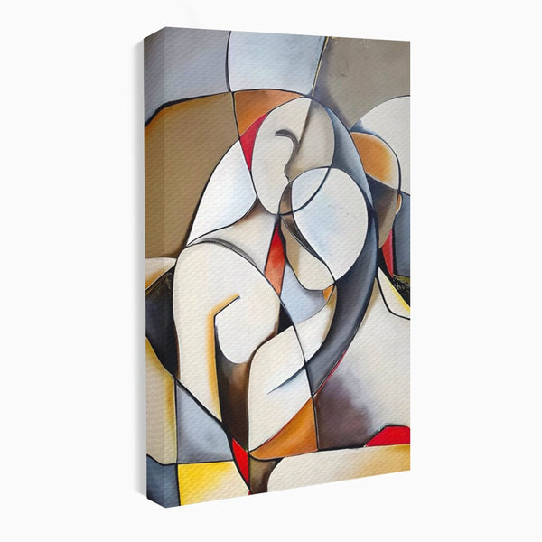 Tablou Canvas Premium LuxCanva® A1604, Un Cuplu Abstract ,  Living, Iubire, Familie, Imbratisare, Dormitor, Culori Vibrante