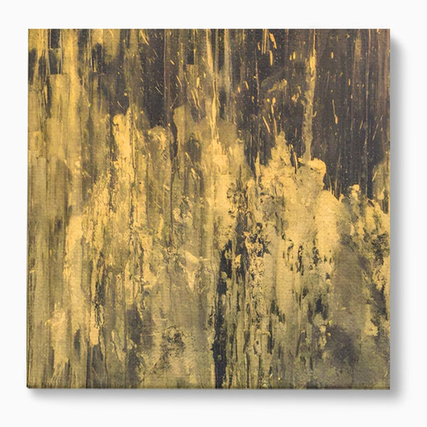 Tablou Canvas Premium LuxCanva® A1606, Vibratie Gold , Living, Abstract, Decorativ, Auriu, Dormitor, Culori Vibrante