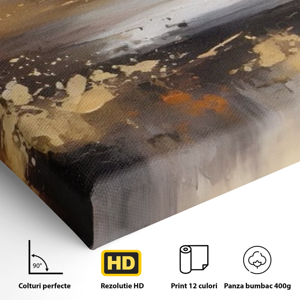 Leinwand Wandbilder Premium LuxCanva® A1607, Unendlichkeit, Abstrakte Landschaft, Dekorativ, Kosmos, Schlafzimmer, Lebendige Farben