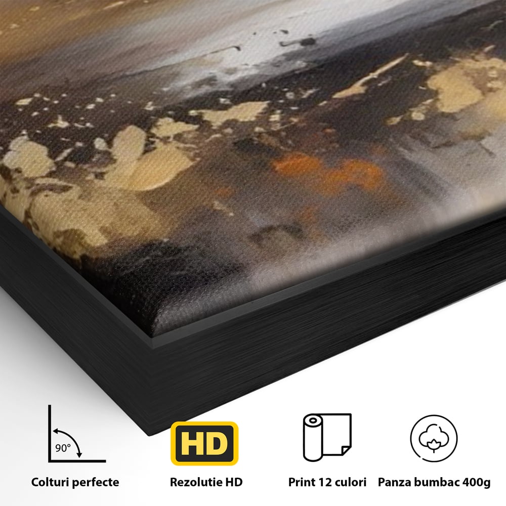 Tablou Canvas Premium LuxCanva® A1607, Infinit ,  Peisaj Abstract, Decorativ, Cosmos, Dormitor, Culori Vibrante