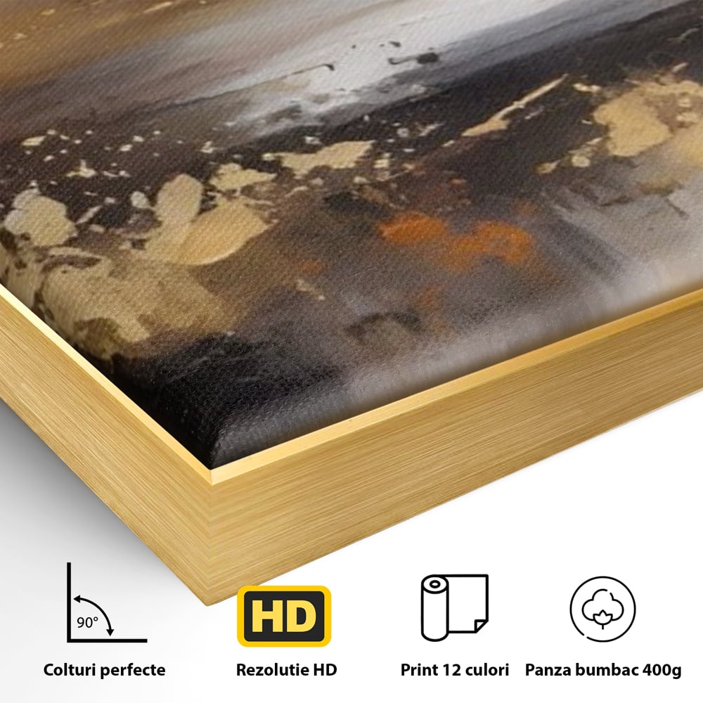 Tablou Canvas Premium LuxCanva® A1607, Infinit ,  Peisaj Abstract, Decorativ, Cosmos, Dormitor, Culori Vibrante