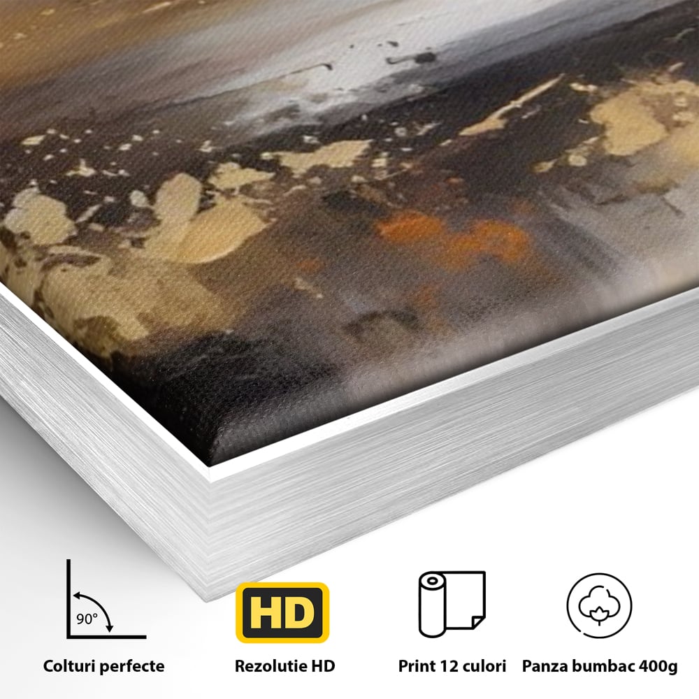 Tablou Canvas Premium LuxCanva® A1607, Infinit ,  Peisaj Abstract, Decorativ, Cosmos, Dormitor, Culori Vibrante