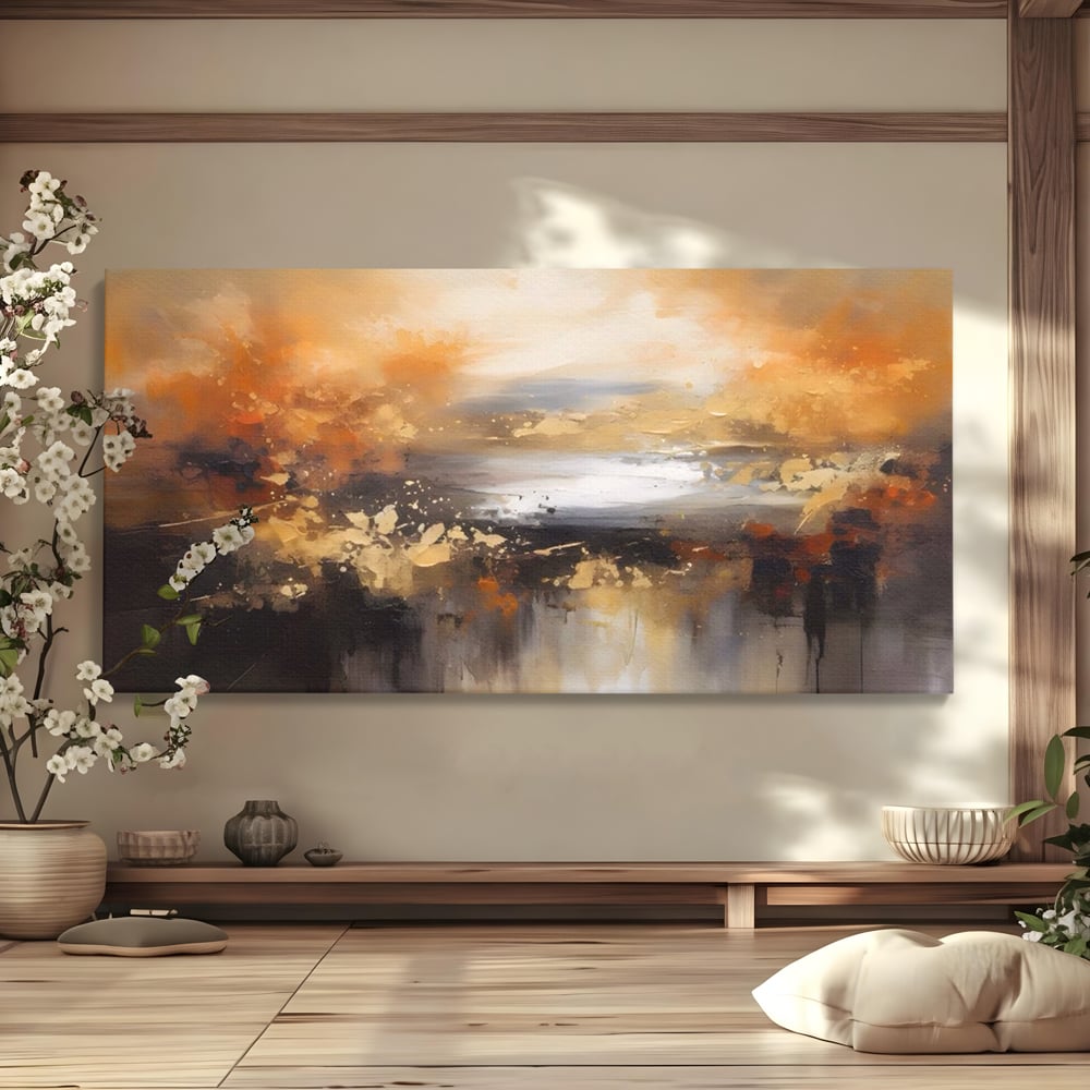 Tablou Canvas Premium LuxCanva® A1607, Infinit ,  Peisaj Abstract, Decorativ, Cosmos, Dormitor, Culori Vibrante