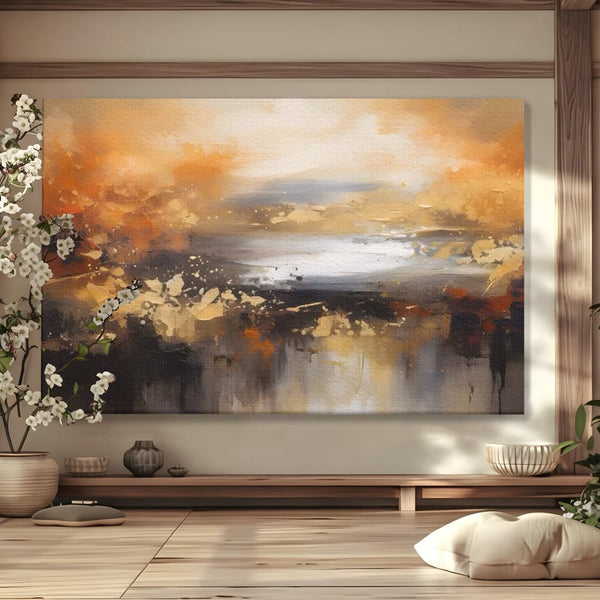 Leinwand Wandbilder Premium LuxCanva® A1607, Unendlichkeit, Abstrakte Landschaft, Dekorativ, Kosmos, Schlafzimmer, Lebendige Farben
