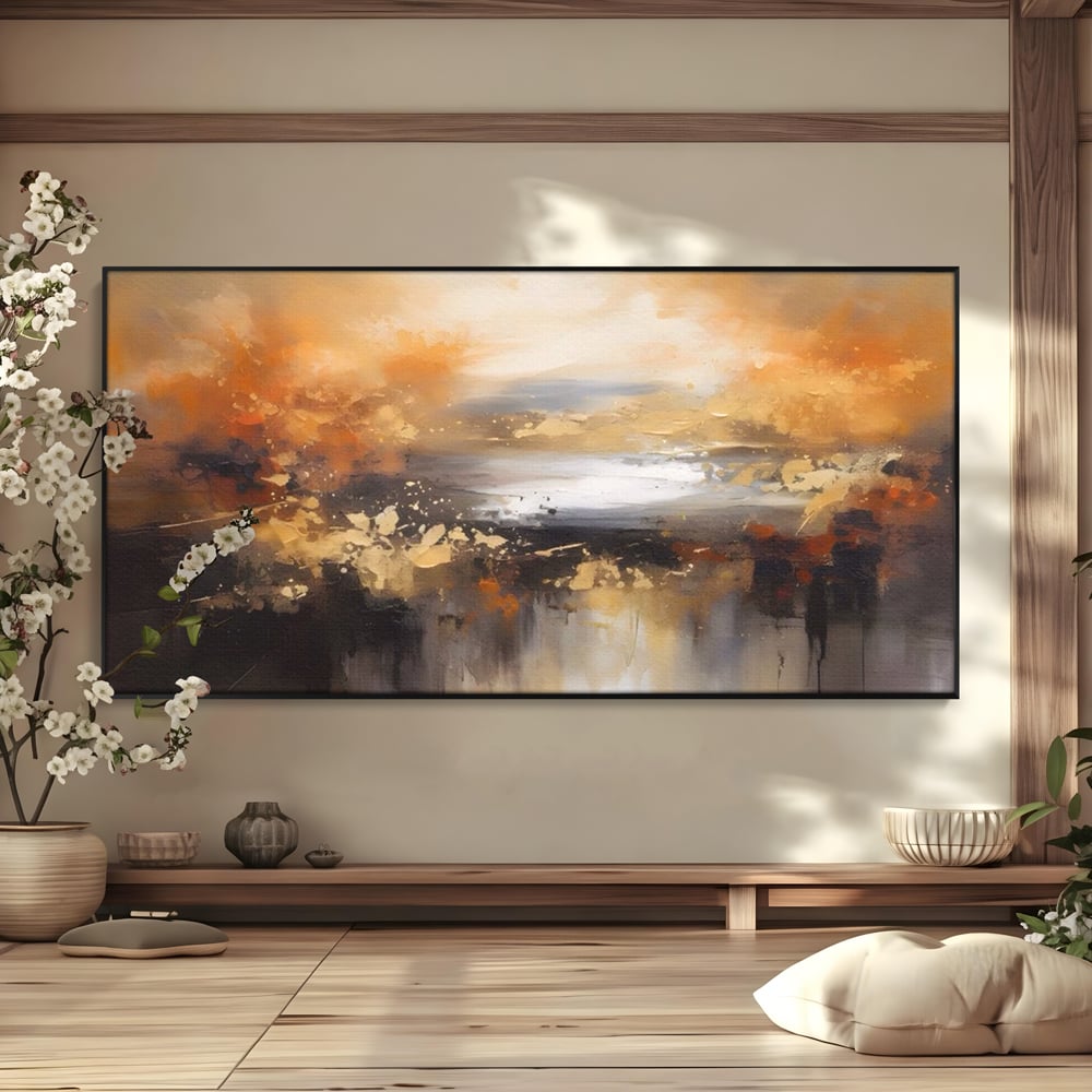 Tablou Canvas Premium LuxCanva® A1607, Infinit ,  Peisaj Abstract, Decorativ, Cosmos, Dormitor, Culori Vibrante