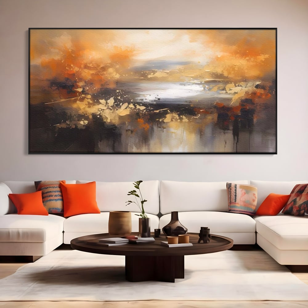 Tablou Canvas Premium LuxCanva® A1607, Infinit ,  Peisaj Abstract, Decorativ, Cosmos, Dormitor, Culori Vibrante