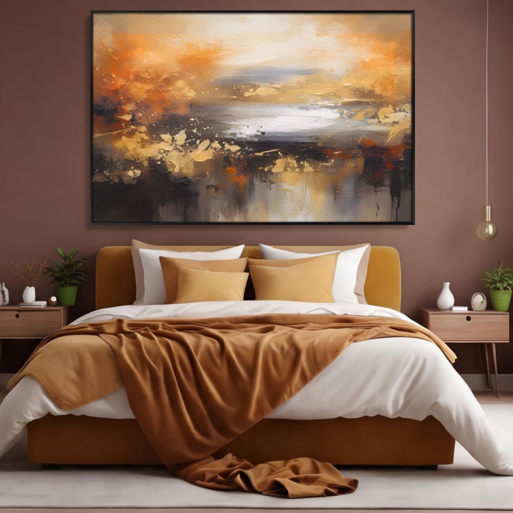 Tablou Canvas Premium LuxCanva® A1607, Infinit ,  Peisaj Abstract, Decorativ, Cosmos, Dormitor, Culori Vibrante