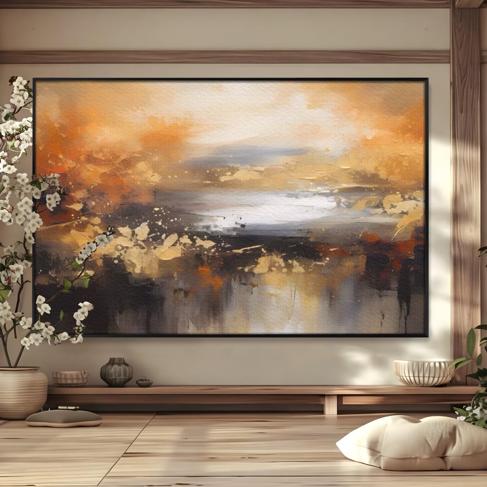 Tablou Canvas Premium LuxCanva® A1607, Infinit ,  Peisaj Abstract, Decorativ, Cosmos, Dormitor, Culori Vibrante