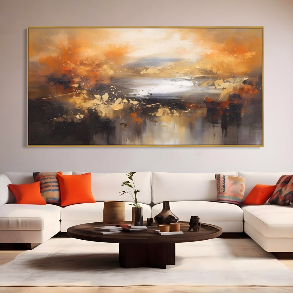 Tablou Canvas Premium LuxCanva® A1607, Infinit ,  Peisaj Abstract, Decorativ, Cosmos, Dormitor, Culori Vibrante