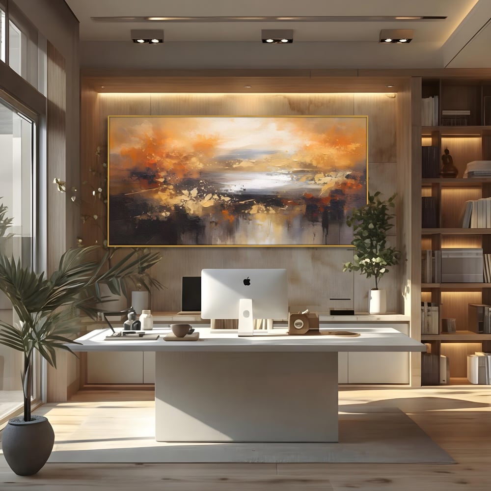 Tablou Canvas Premium LuxCanva® A1607, Infinit ,  Peisaj Abstract, Decorativ, Cosmos, Dormitor, Culori Vibrante