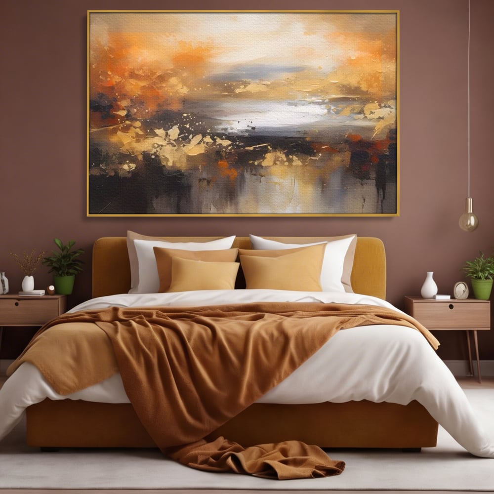 Tablou Canvas Premium LuxCanva® A1607, Infinit ,  Peisaj Abstract, Decorativ, Cosmos, Dormitor, Culori Vibrante