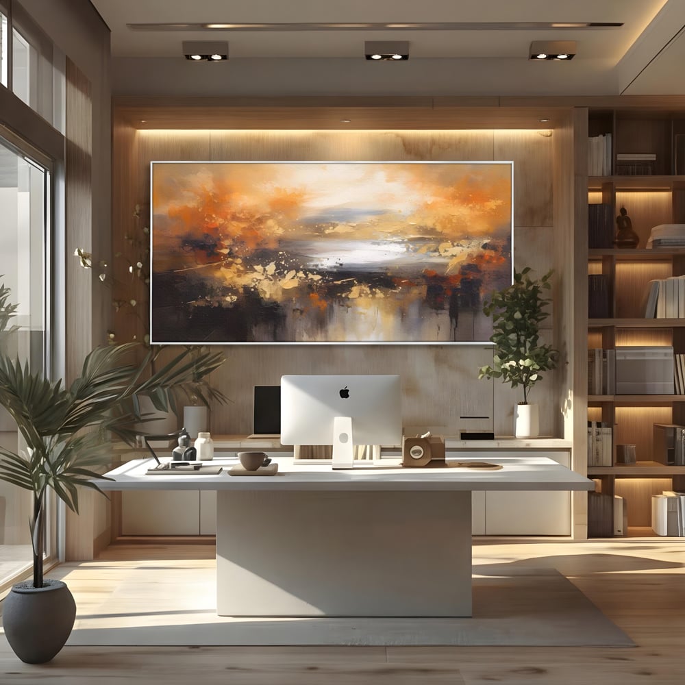 Tablou Canvas Premium LuxCanva® A1607, Infinit ,  Peisaj Abstract, Decorativ, Cosmos, Dormitor, Culori Vibrante