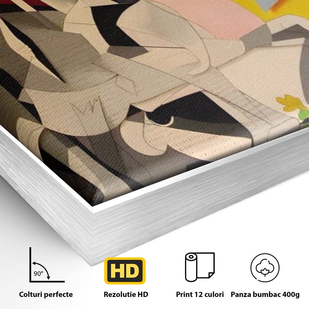 Tablou Canvas Premium LuxCanva® A1609, Guernica , Room, Pablo Picasso, Spatiu Simbolic, Patria Libertatii Basce, Abstract, Dormitor, Culori Vibrante