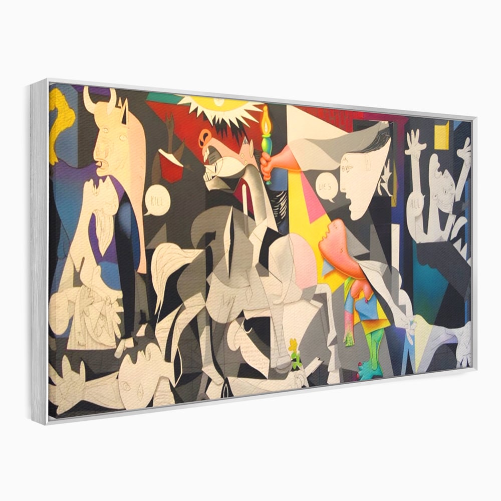 Tablou Canvas Premium LuxCanva® A1609, Guernica , Room, Pablo Picasso, Spatiu Simbolic, Patria Libertatii Basce, Abstract, Dormitor, Culori Vibrante