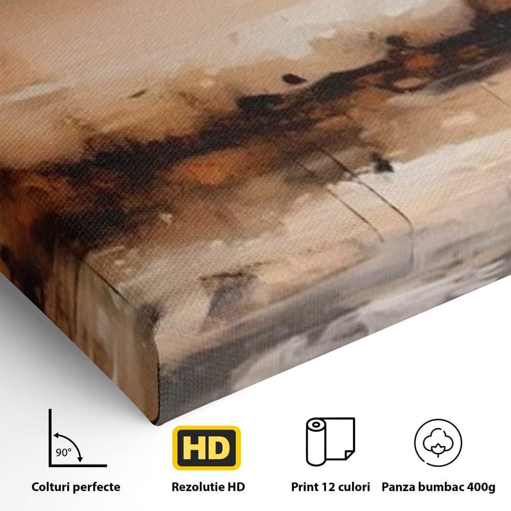 Tablou Canvas Premium LuxCanva® A1610, Lumina Si Intuneric , Room, Decorativ, Peisaj Abstract, Dormitor, Culori Vibrante
