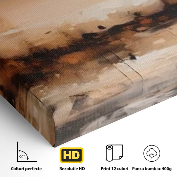 Tablou Canvas Premium LuxCanva® A1610, Lumina Si Intuneric , Room, Decorativ, Peisaj Abstract, Dormitor, Culori Vibrante