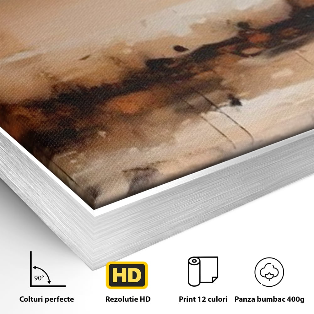 Tablou Canvas Premium LuxCanva® A1610, Lumina Si Intuneric , Room, Decorativ, Peisaj Abstract, Dormitor, Culori Vibrante