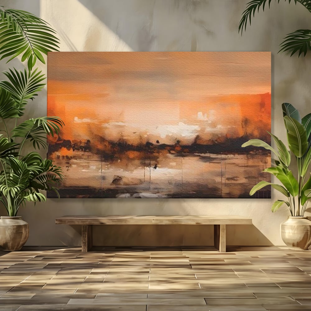 Tablou Canvas Premium LuxCanva® A1610, Lumina Si Intuneric , Room, Decorativ, Peisaj Abstract, Dormitor, Culori Vibrante