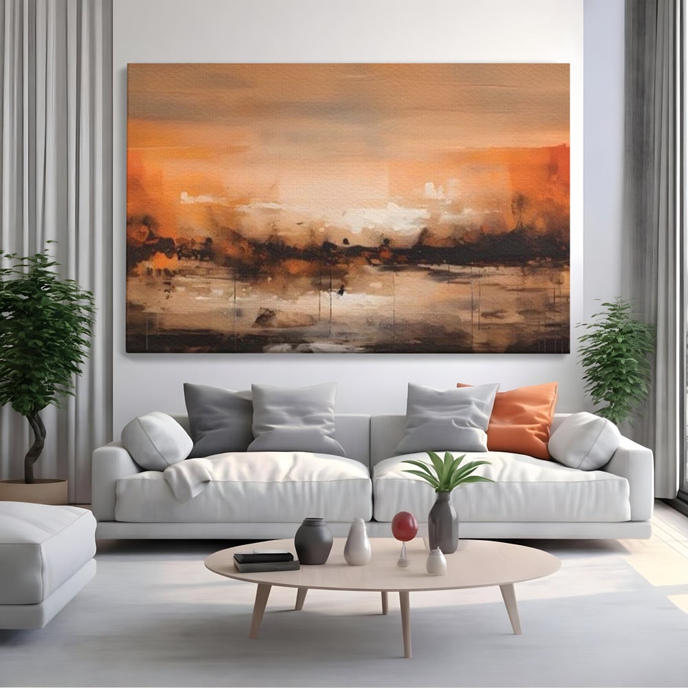 Tablou Canvas Premium LuxCanva® A1610, Lumina Si Intuneric , Room, Decorativ, Peisaj Abstract, Dormitor, Culori Vibrante