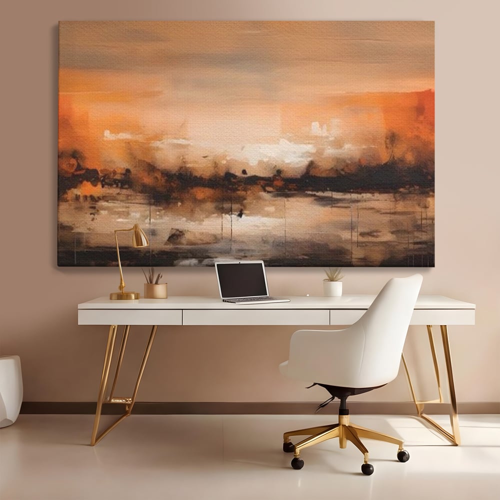 Tablou Canvas Premium LuxCanva® A1610, Lumina Si Intuneric , Room, Decorativ, Peisaj Abstract, Dormitor, Culori Vibrante