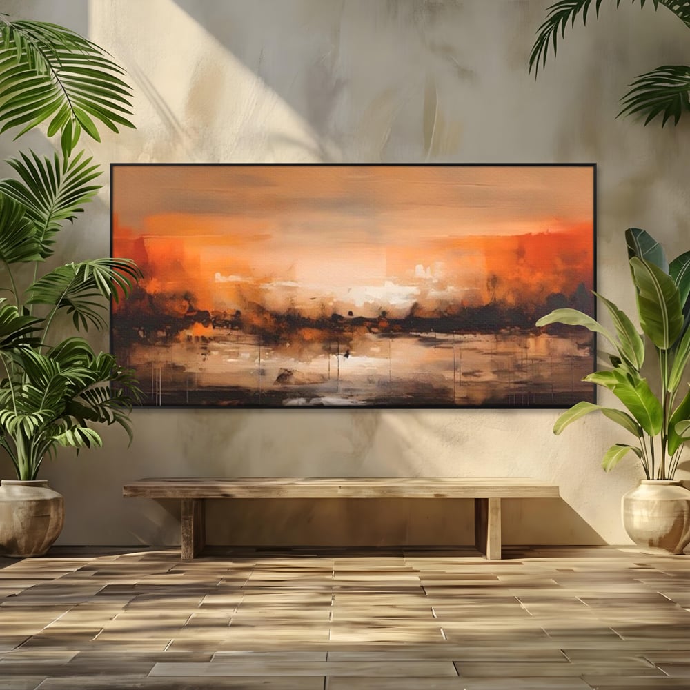 Tablou Canvas Premium LuxCanva® A1610, Lumina Si Intuneric , Room, Decorativ, Peisaj Abstract, Dormitor, Culori Vibrante