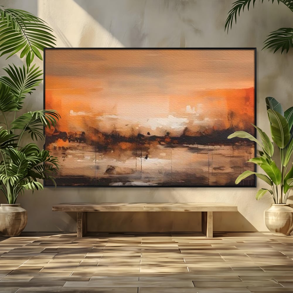 Tablou Canvas Premium LuxCanva® A1610, Lumina Si Intuneric , Room, Decorativ, Peisaj Abstract, Dormitor, Culori Vibrante