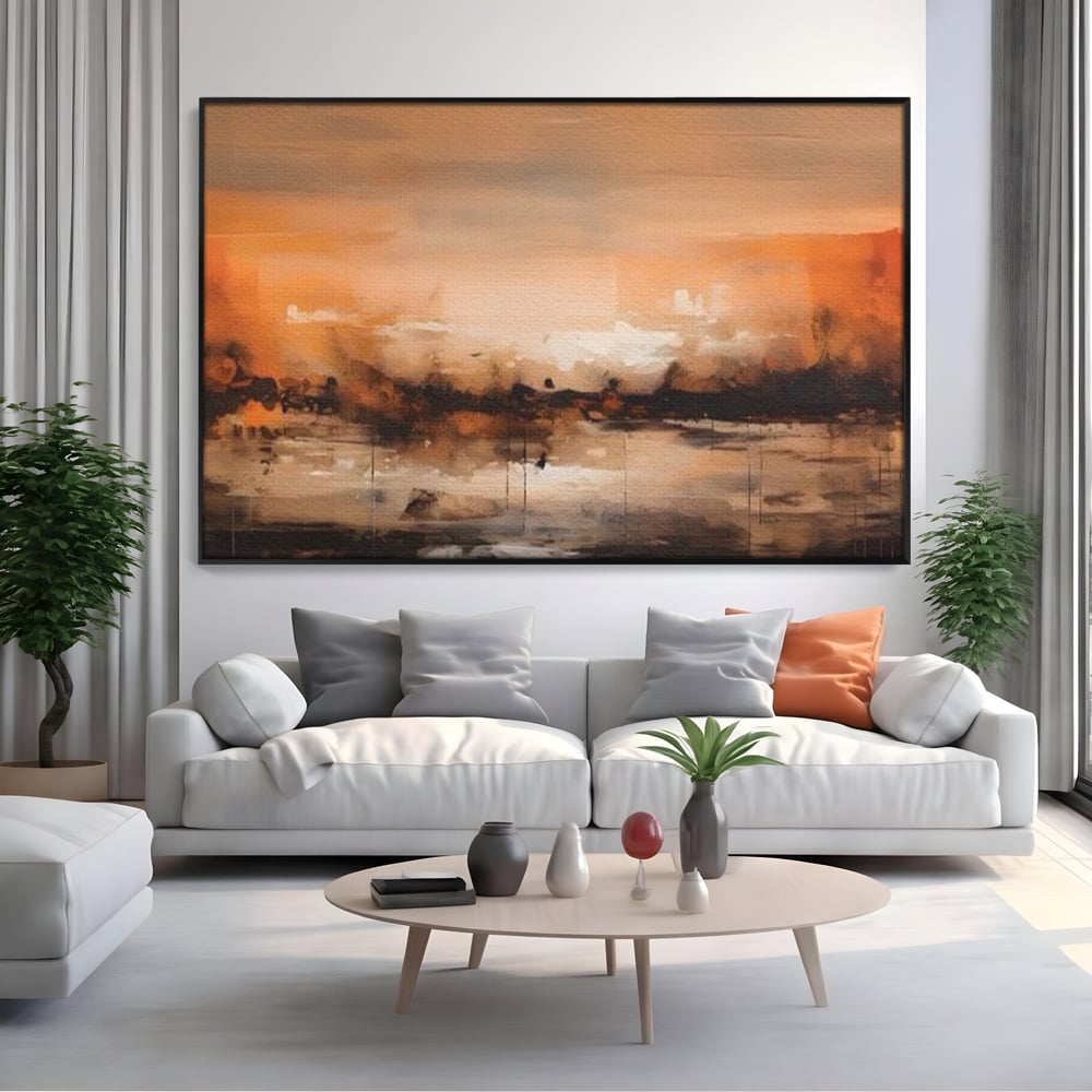 Tablou Canvas Premium LuxCanva® A1610, Lumina Si Intuneric , Room, Decorativ, Peisaj Abstract, Dormitor, Culori Vibrante