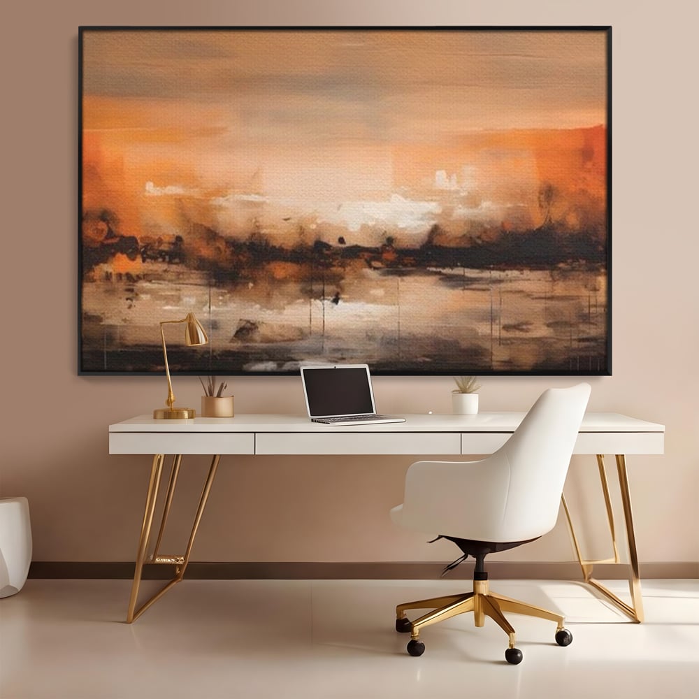 Tablou Canvas Premium LuxCanva® A1610, Lumina Si Intuneric , Room, Decorativ, Peisaj Abstract, Dormitor, Culori Vibrante