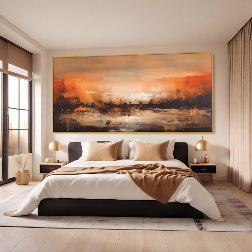 Tablou Canvas Premium LuxCanva® A1610, Lumina Si Intuneric , Room, Decorativ, Peisaj Abstract, Dormitor, Culori Vibrante