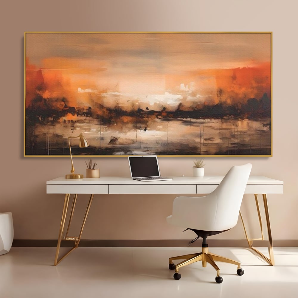 Tablou Canvas Premium LuxCanva® A1610, Lumina Si Intuneric , Room, Decorativ, Peisaj Abstract, Dormitor, Culori Vibrante