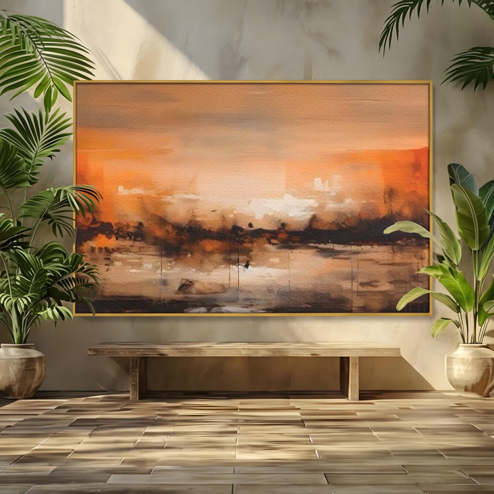 Tablou Canvas Premium LuxCanva® A1610, Lumina Si Intuneric , Room, Decorativ, Peisaj Abstract, Dormitor, Culori Vibrante