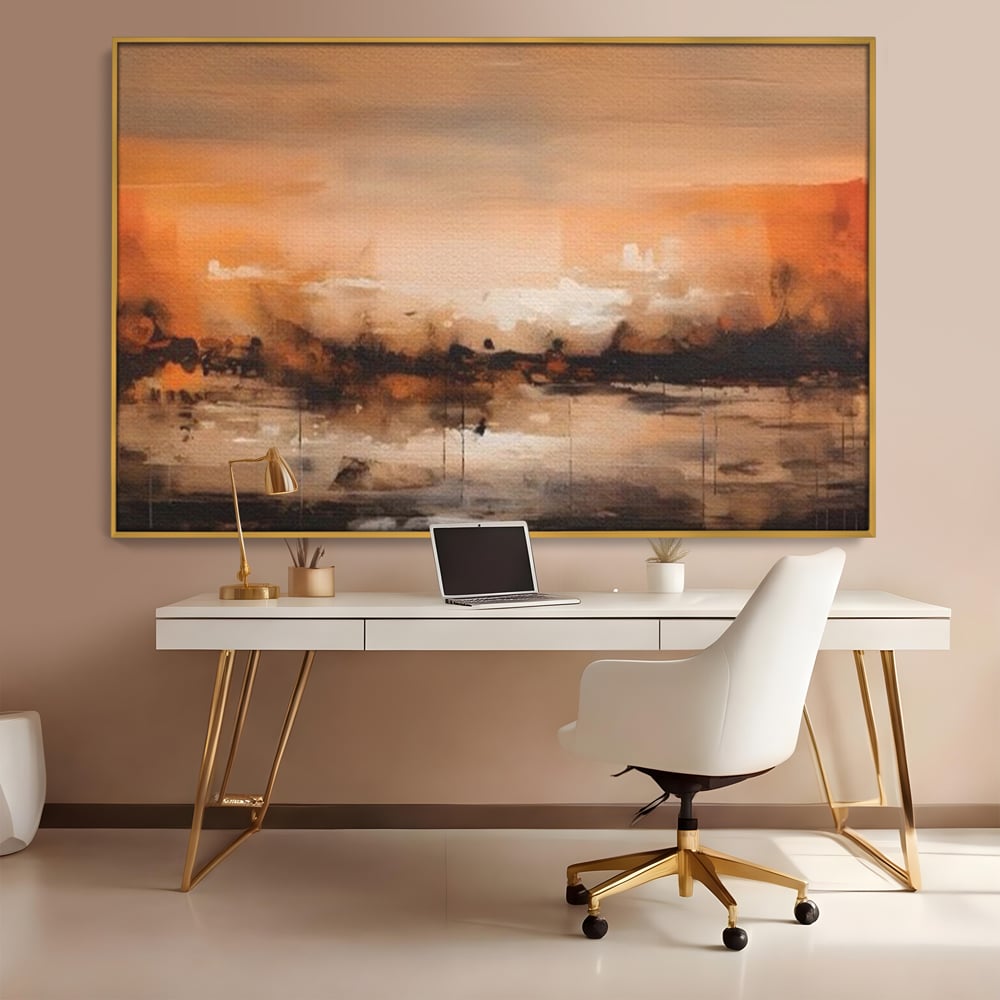 Tablou Canvas Premium LuxCanva® A1610, Lumina Si Intuneric , Room, Decorativ, Peisaj Abstract, Dormitor, Culori Vibrante