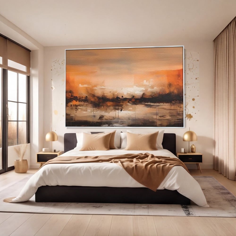 Tablou Canvas Premium LuxCanva® A1610, Lumina Si Intuneric , Room, Decorativ, Peisaj Abstract, Dormitor, Culori Vibrante