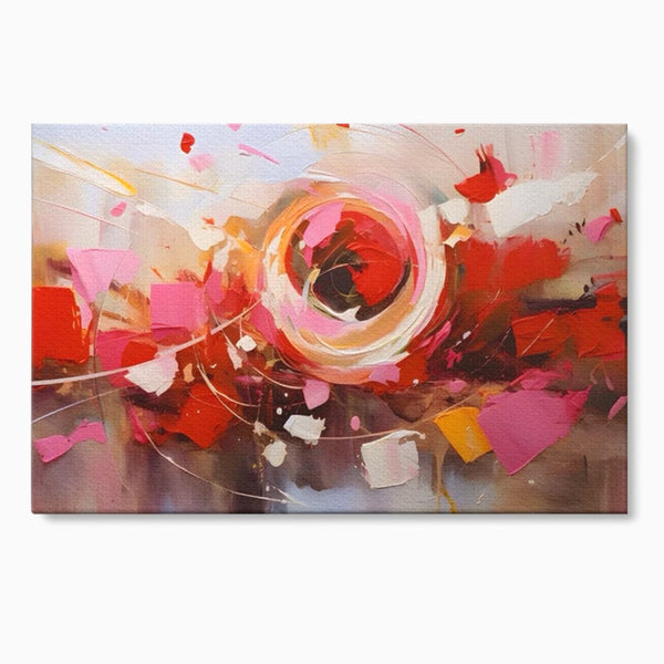 Tablou Canvas Premium LuxCanva® A1611, Abstract Floral , Room, Decorativ, Floare, Amestec Colorat, Dormitor, Culori Vibrante