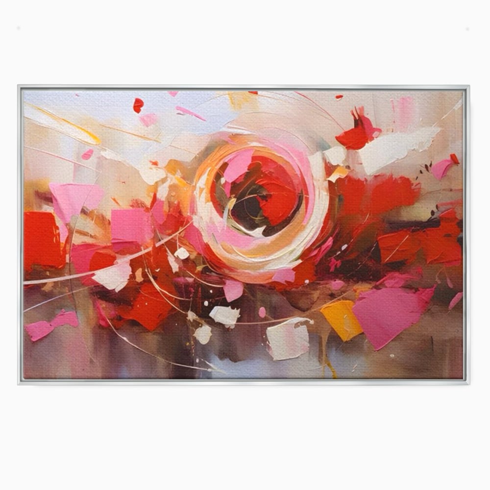 Tablou Canvas Premium LuxCanva® A1611, Abstract Floral , Room, Decorativ, Floare, Amestec Colorat, Dormitor, Culori Vibrante