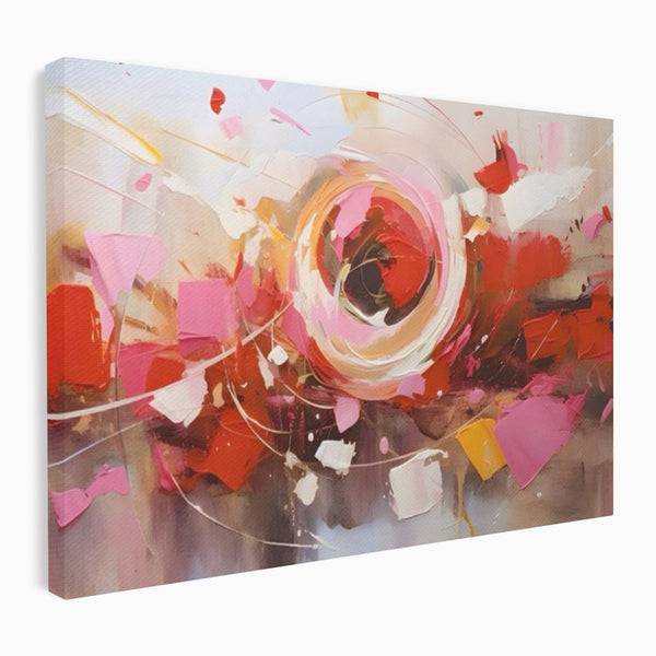 Tablou Canvas Premium LuxCanva® A1611, Abstract Floral , Room, Decorativ, Floare, Amestec Colorat, Dormitor, Culori Vibrante