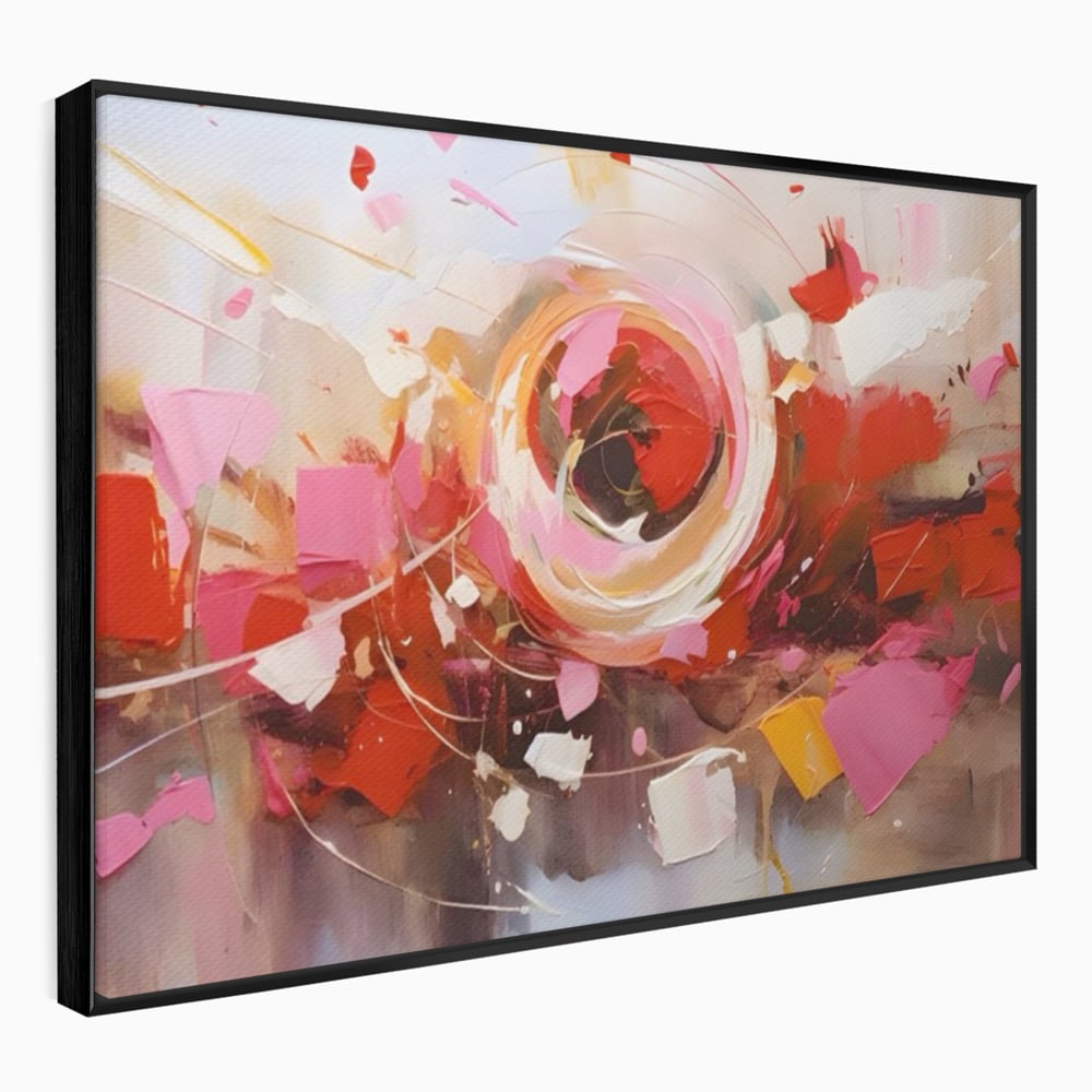Tablou Canvas Premium LuxCanva® A1611, Abstract Floral , Room, Decorativ, Floare, Amestec Colorat, Dormitor, Culori Vibrante