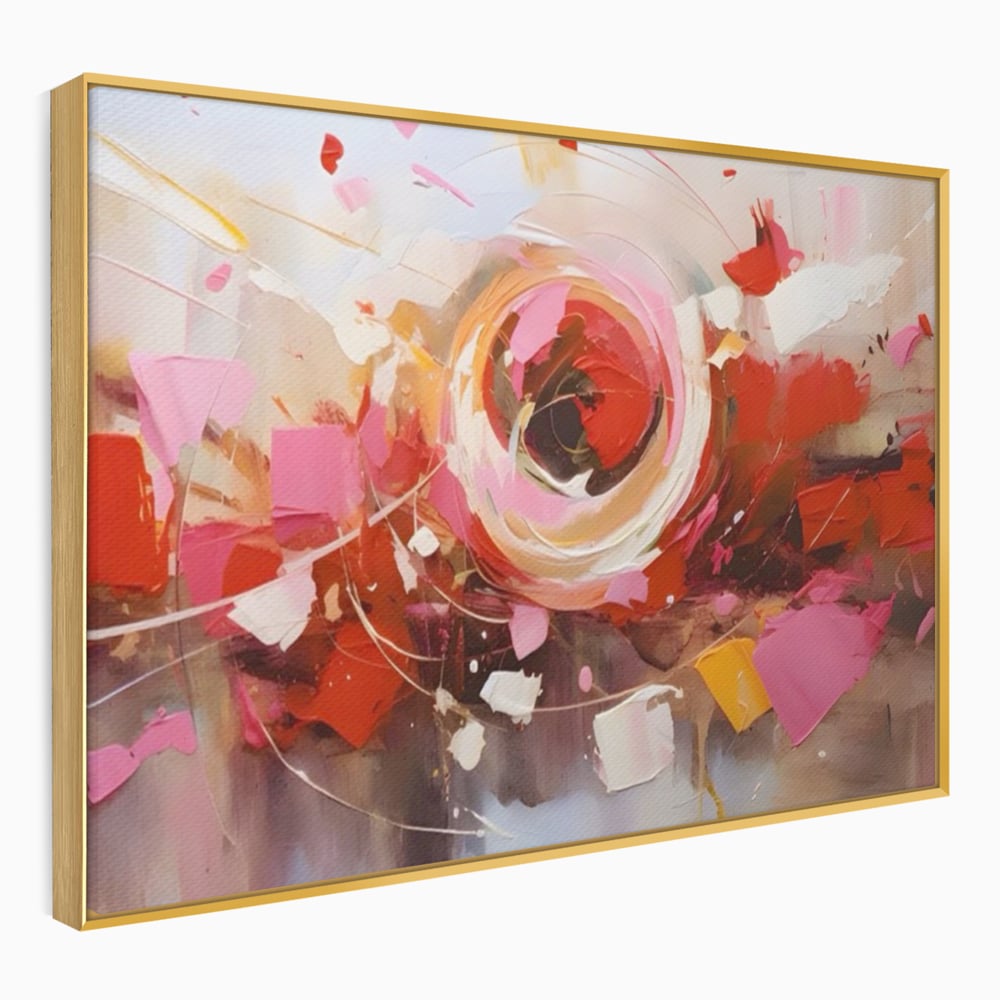 Tablou Canvas Premium LuxCanva® A1611, Abstract Floral , Room, Decorativ, Floare, Amestec Colorat, Dormitor, Culori Vibrante