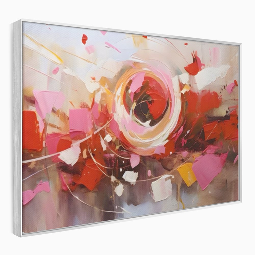 Tablou Canvas Premium LuxCanva® A1611, Abstract Floral , Room, Decorativ, Floare, Amestec Colorat, Dormitor, Culori Vibrante