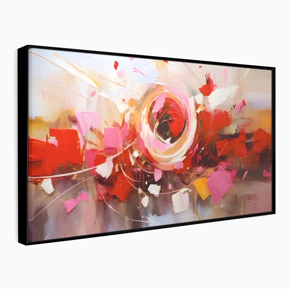 Tablou Canvas Premium LuxCanva® A1611, Abstract Floral , Room, Decorativ, Floare, Amestec Colorat, Dormitor, Culori Vibrante