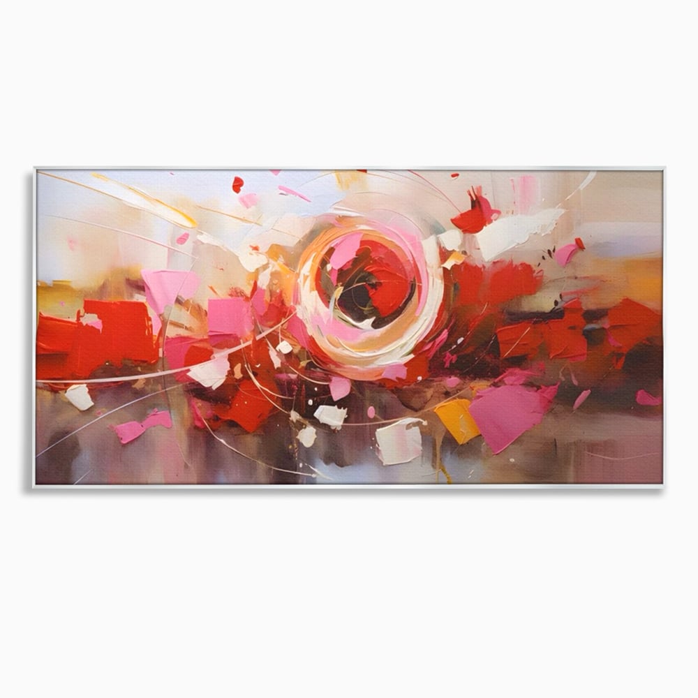 Tablou Canvas Premium LuxCanva® A1611, Abstract Floral , Room, Decorativ, Floare, Amestec Colorat, Dormitor, Culori Vibrante