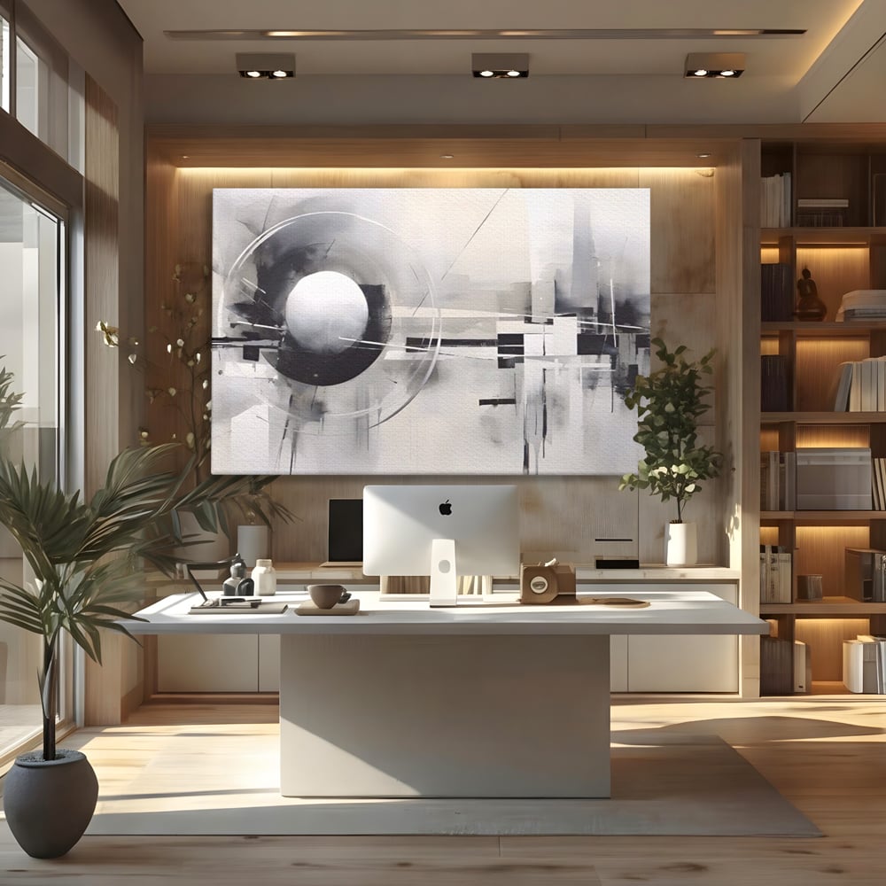 Tablou Canvas Premium LuxCanva® A1612, Non-Culori , Room, Abstract, Sfera, Univers, Decorativ, Dormitor, Culori Vibrante