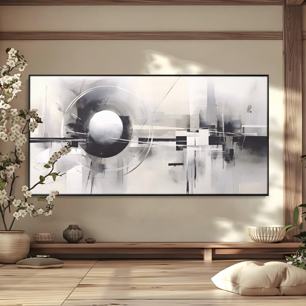 Tablou Canvas Premium LuxCanva® A1612, Non-Culori , Room, Abstract, Sfera, Univers, Decorativ, Dormitor, Culori Vibrante