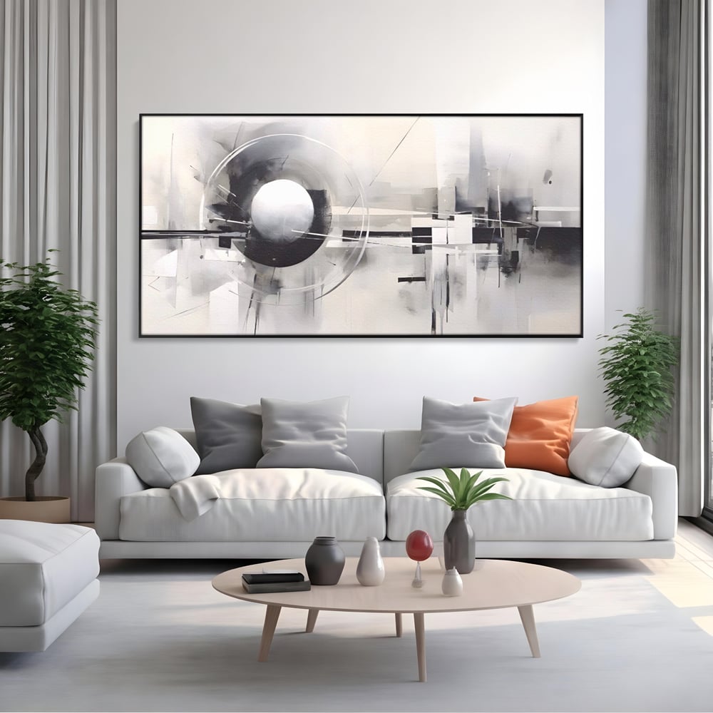 Tablou Canvas Premium LuxCanva® A1612, Non-Culori , Room, Abstract, Sfera, Univers, Decorativ, Dormitor, Culori Vibrante
