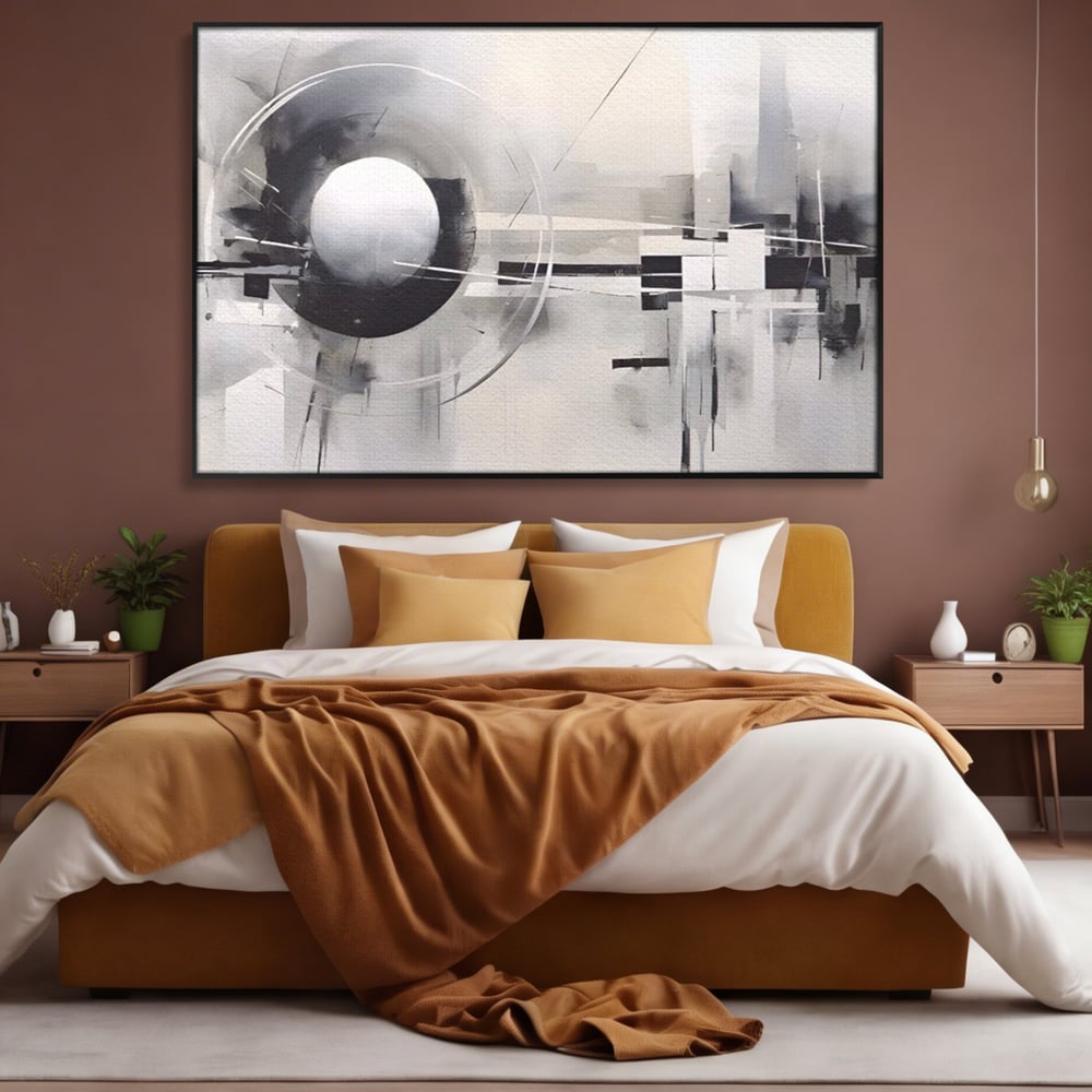 Tablou Canvas Premium LuxCanva® A1612, Non-Culori , Room, Abstract, Sfera, Univers, Decorativ, Dormitor, Culori Vibrante