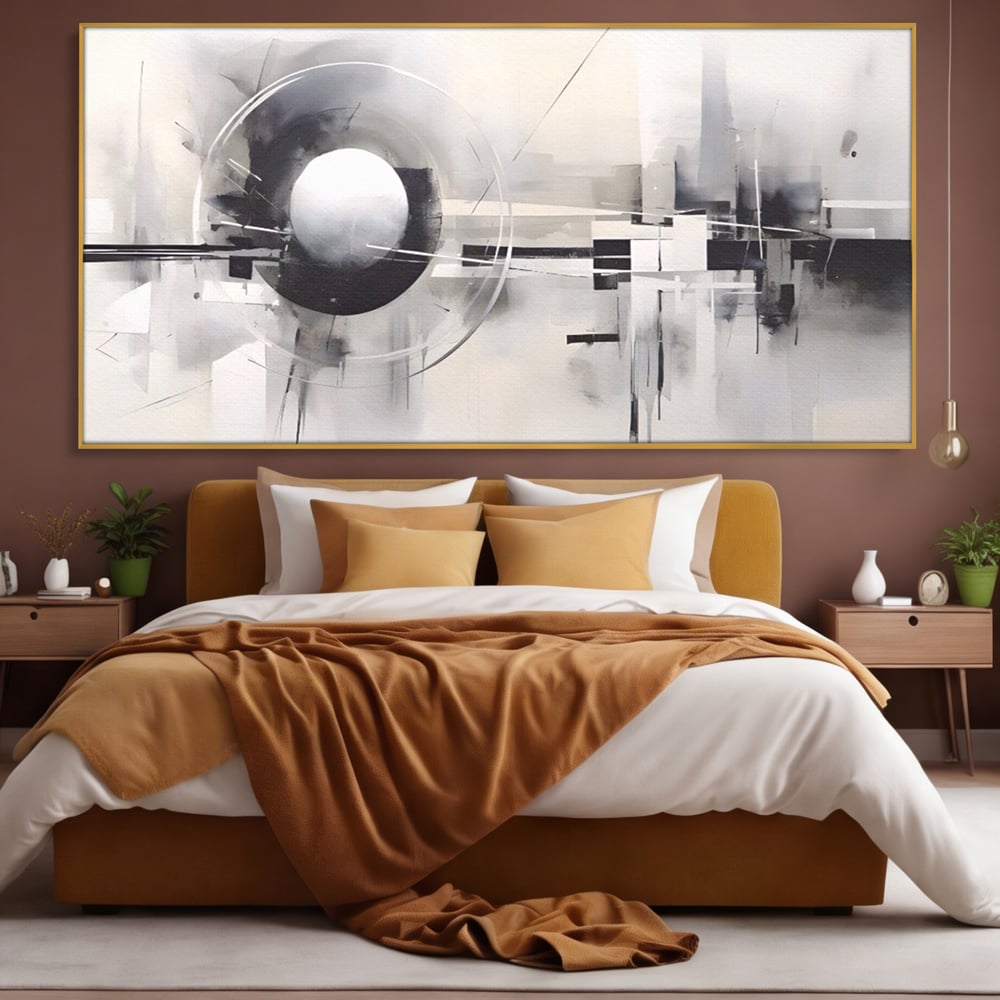 Tablou Canvas Premium LuxCanva® A1612, Non-Culori , Room, Abstract, Sfera, Univers, Decorativ, Dormitor, Culori Vibrante