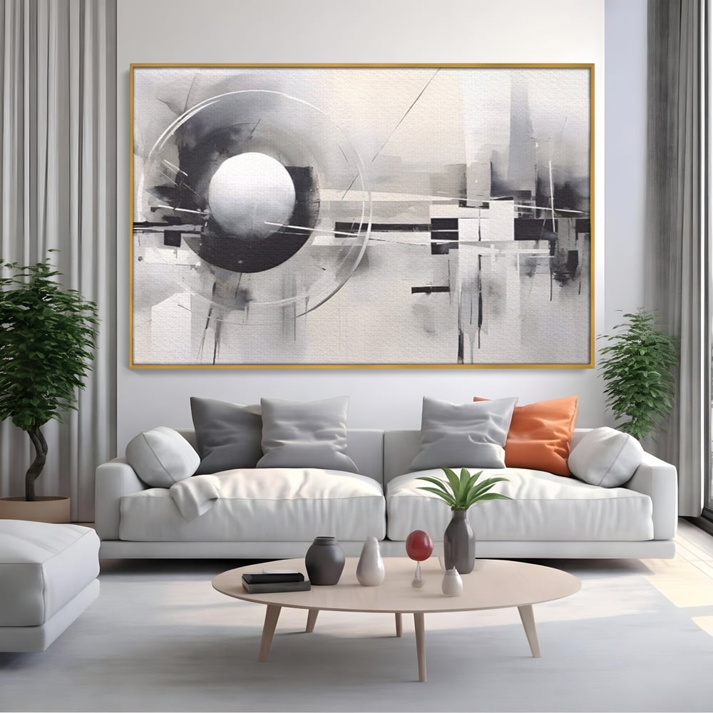 Tablou Canvas Premium LuxCanva® A1612, Non-Culori , Room, Abstract, Sfera, Univers, Decorativ, Dormitor, Culori Vibrante