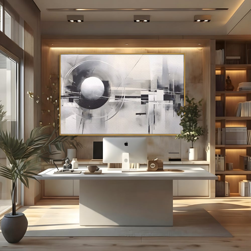 Tablou Canvas Premium LuxCanva® A1612, Non-Culori , Room, Abstract, Sfera, Univers, Decorativ, Dormitor, Culori Vibrante