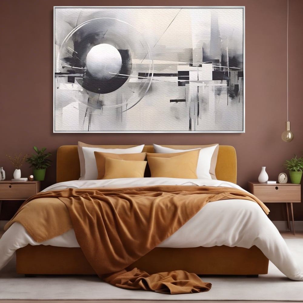 Tablou Canvas Premium LuxCanva® A1612, Non-Culori , Room, Abstract, Sfera, Univers, Decorativ, Dormitor, Culori Vibrante